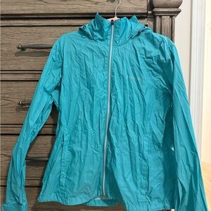 Lightweight Turquoise Rain Jacket